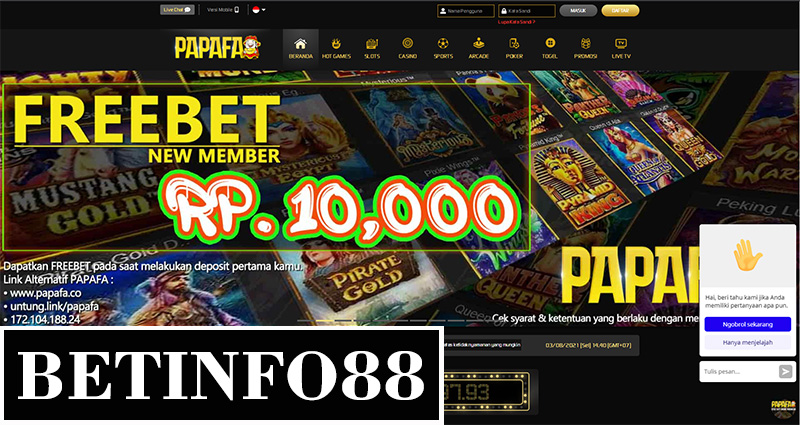 PAPAFA Bonus Taruhan Gratis Tanpa Deposit Rp 10.000